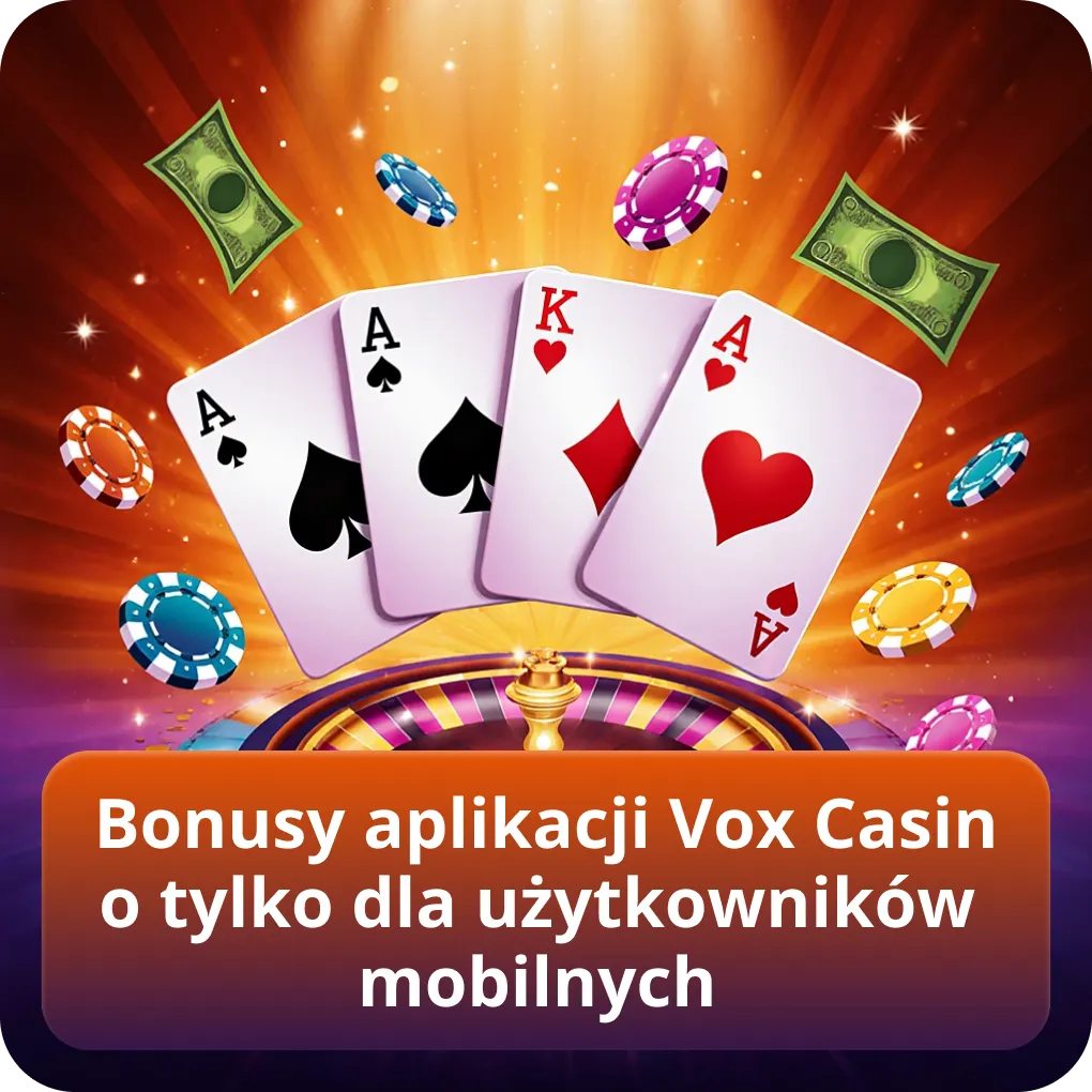 Bonusy aplikacji Vox Casino tylko dla użytkowników mobilnych