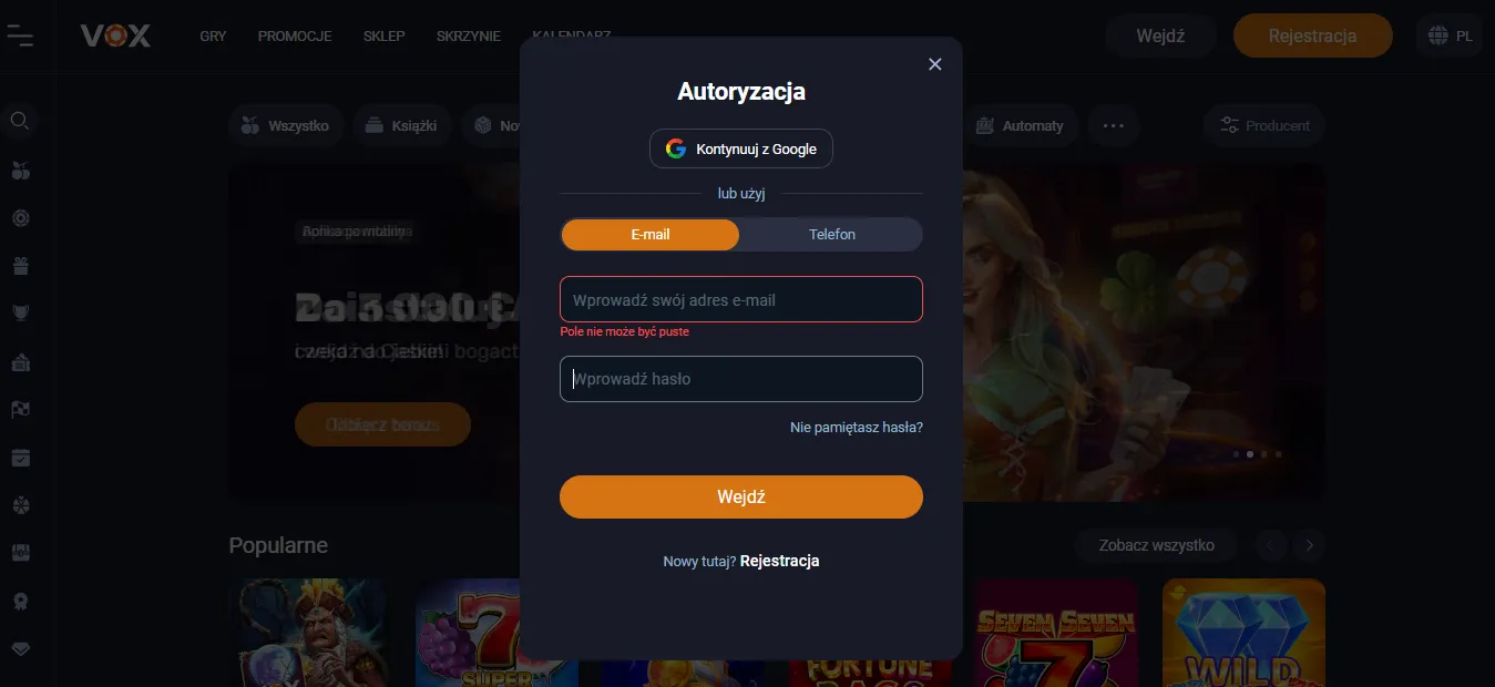 Aplikacja Vox Casino a strona mobilna – różnice