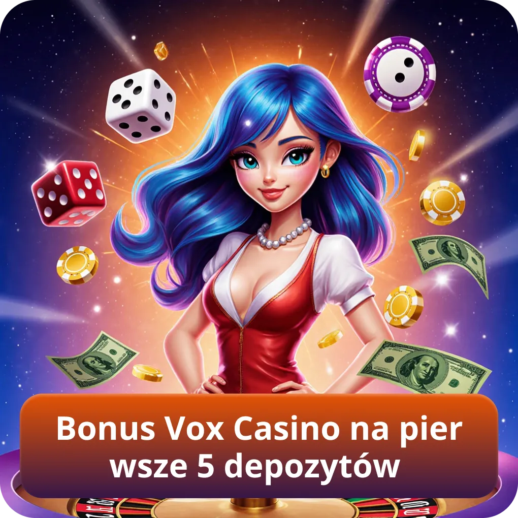 Bonus Vox Casino na pierwsze 5 depozytów