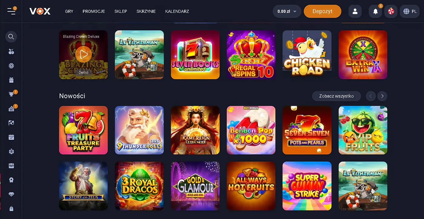 Bonus powitalny Vox Casino – kod promocyjny PL